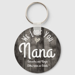 Vi Kärlek dig Nana Custom Names Keychain Nyckelring