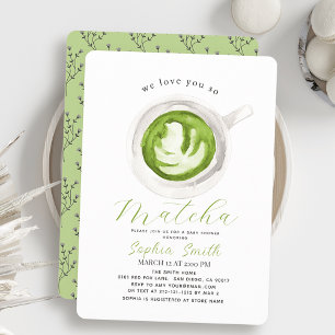 Vi Kärlek dig så Matcha Baby Shower Inbjudningar
