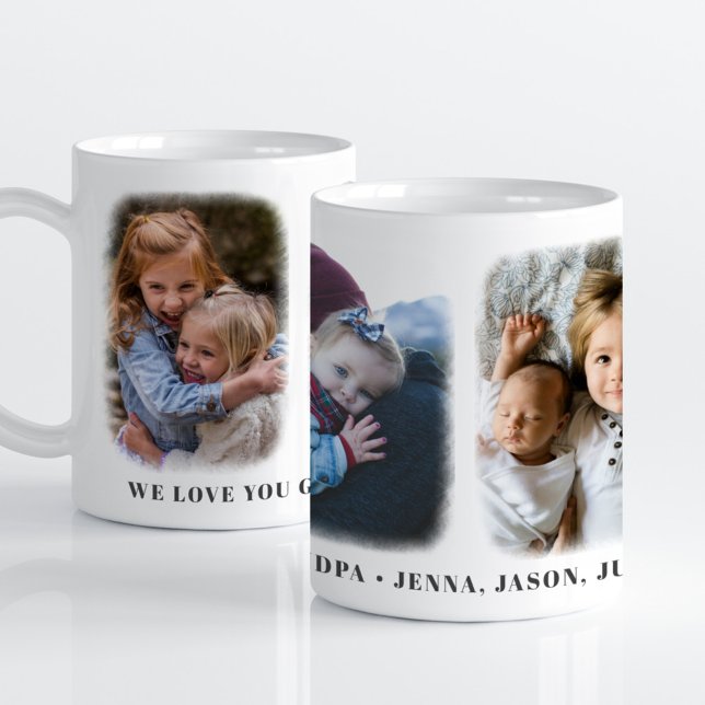 Vi Kärlek, din morfar Personlig Anpassningsbar Mug Kaffemugg (Skapare uppladdad)