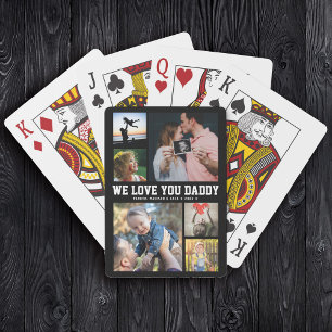 VI KÄRLEK DU DADDY Family Photo Collage Coola Tren Casinokort