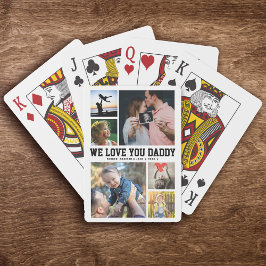 VI KÄRLEK DU DADDY Family Photo Collage Coola Tren Casinokort