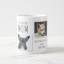 Vi kärlek du mamma Mors dag 6 fotokollage