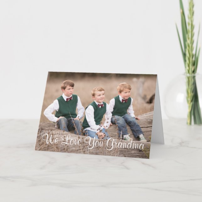 Vi Kärlek er Grandma Mors dag Card Helgkort (Framsida)