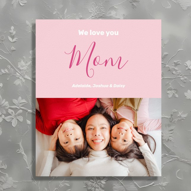 Vi Kärlek er Mamma-minimalistiskt foto Poster (Skapare uppladdad)