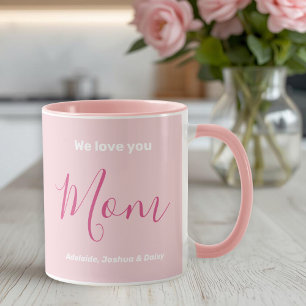 Vi Kärlek er Mamma Rosa minimalist Mugg