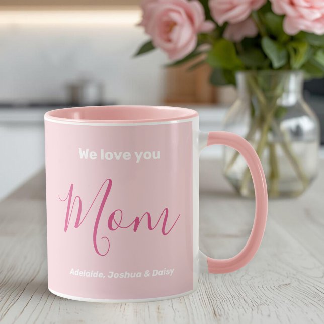 Vi Kärlek er Mamma Rosa minimalist Mugg (Skapare uppladdad)