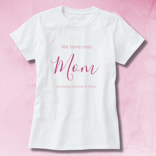 Vi Kärlek er Mamma Rosa minimalist T Shirt (Skapare uppladdad)