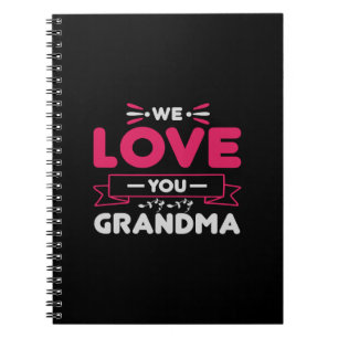 Vi kärlek er mormor anteckningsbok