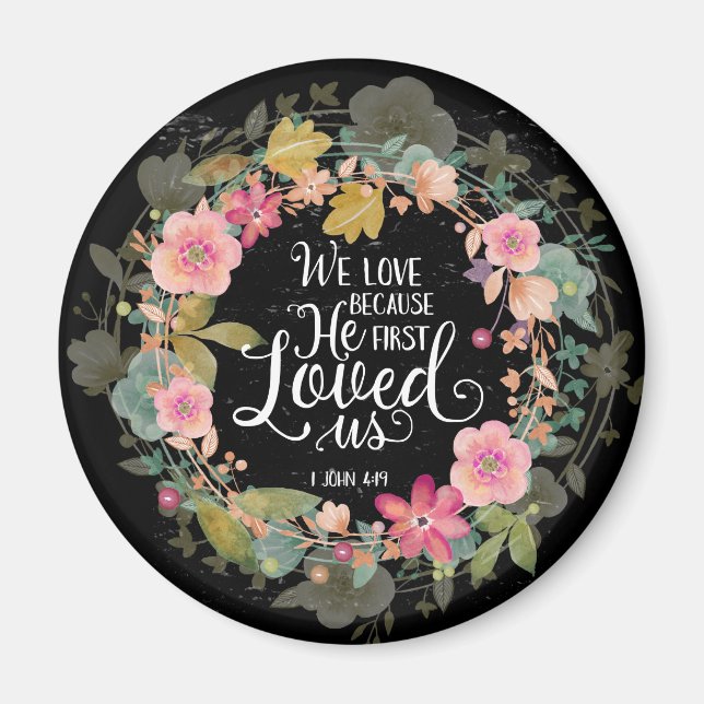 Vi kärlek för att han älskade oss först magnet (Framsidan)