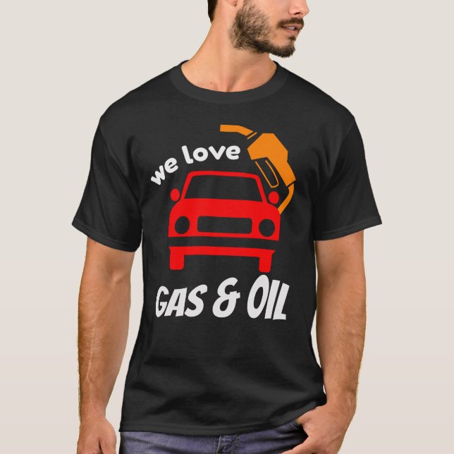 Vi Kärlek Gas & Oil T-Shirt (Framsida)