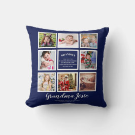 Vi Kärlek Grandma Photo Collage Anpassningsbar Bra Kudde