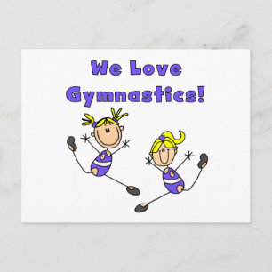 Vi Kärlek Gymnastics Tshirts och Gifts Vykort