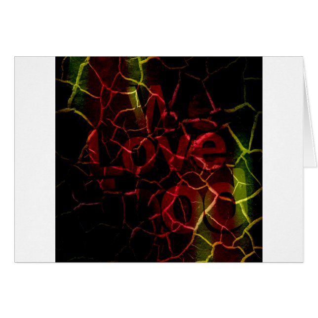 Vi kärlek hälsningskort (Framsidan Horizontal)