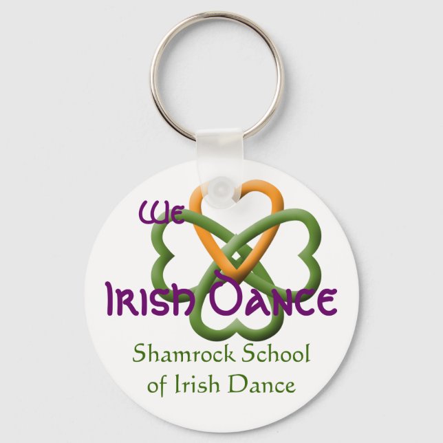 Vi kärlek Irish Dance Nyckelring (Framsida)