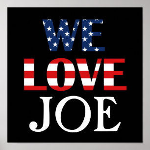 Vi Kärlek Joe, Amerikanska Flagga Poster