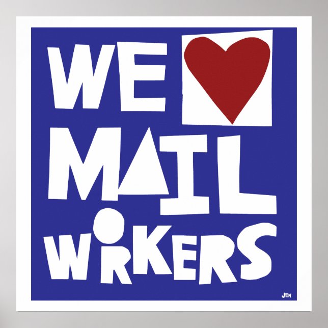 Vi Kärlek Mail Workers Poster (Framsidan)