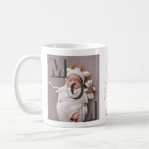 Vi Kärlek, Mamma! Anpassningsbar 2-fotokollage Mug Kaffemugg