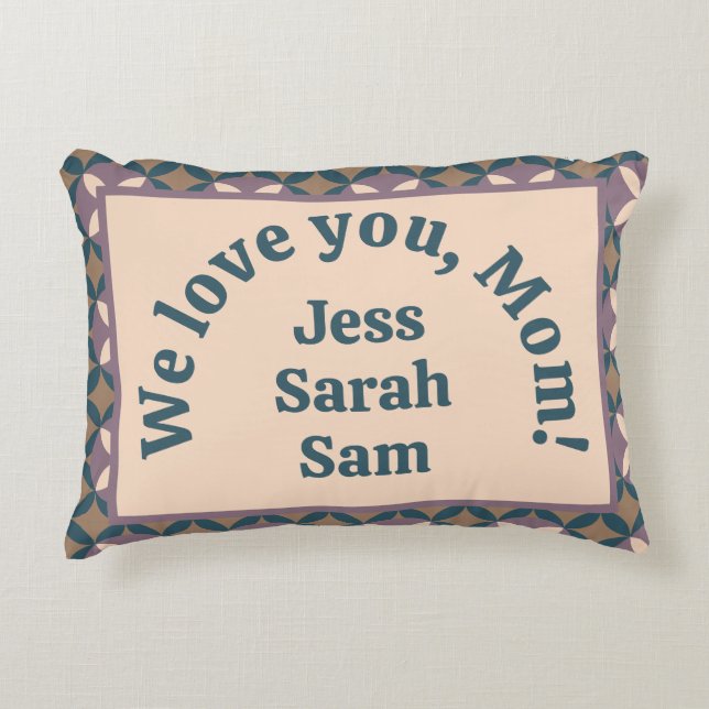 Vi kärlek, Mamma! Prydnadskudde (Framsidan)