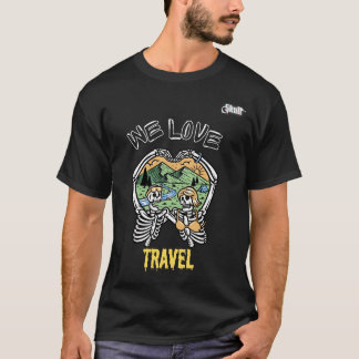 Vi Kärlek Nature Skull par Shirt - Retro VT-Shirt T