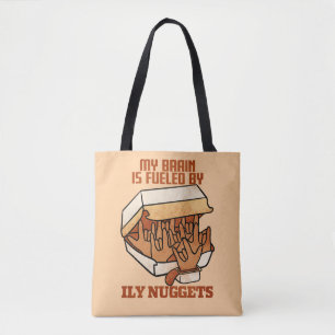Vi Kärlek Nuggets - Nugget Kärlek - ASL ILY Obsess Tygkasse