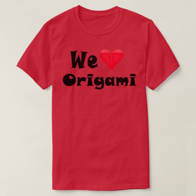 Vi Kärlek Origami T Shirt (Design framsida)