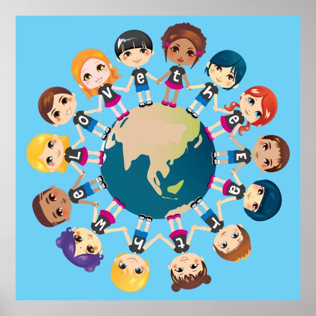 Vi kärlek på jorden poster (Framsidan)