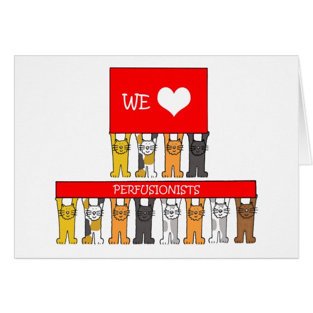 Vi Kärlek-perfusionister Hälsningskort (Framsidan Horizontal)