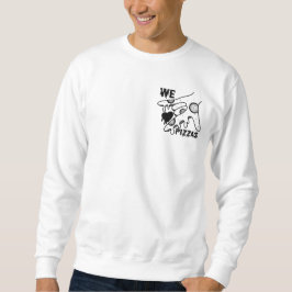 Vi Kärlek Pizzas - Pizza Kärlek - ASL ILY Obsessio Lång Ärmad Tröja