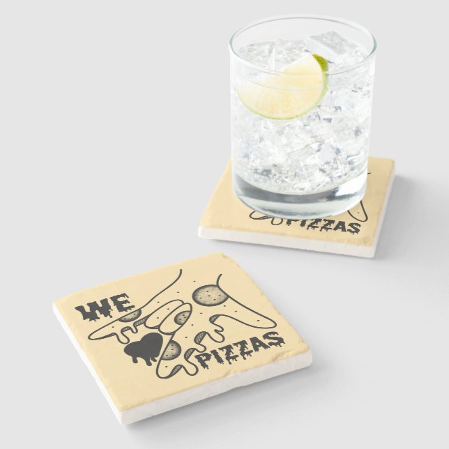 Vi Kärlek Pizzas - Pizza Kärlek - ASL ILY Obsessio Stenunderlägg (Sidan)