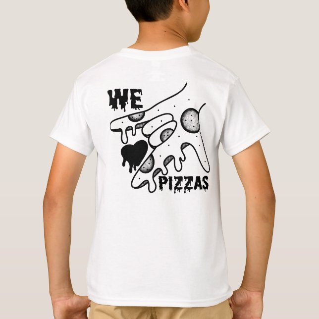 Vi Kärlek Pizzas - Pizza Kärlek - ASL ILY Obsessio T Shirt (Baksida)