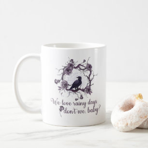 Vi Kärlek regniga dagar, inte baby Bok-kaffe Mugg