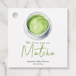 Vi kärlek så Matcha Baby Shower Gåvor Etiketter