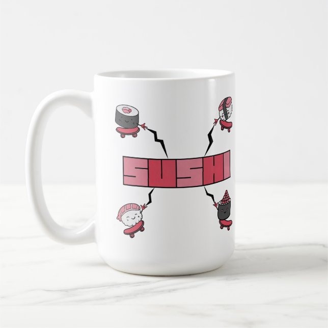Vi Kärlek Sushi - Sushi Kärlek - ASL ILY Obsession Kaffemugg (Vänster)