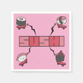 Vi Kärlek Sushi - Sushi Kärlek - ASL ILY Obsession Pappersservett