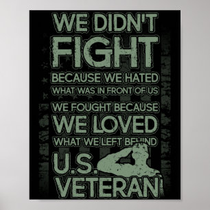 Vi Kärlek vad vi Lämnat bakom veteranernas trehirt Poster