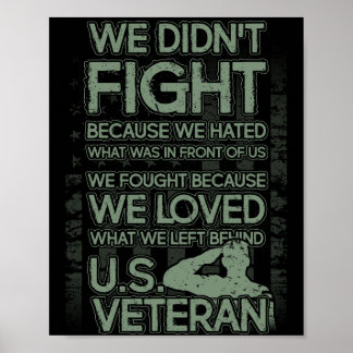 Vi Kärlek vad vi Lämnat bakom veteranernas trehirt Poster