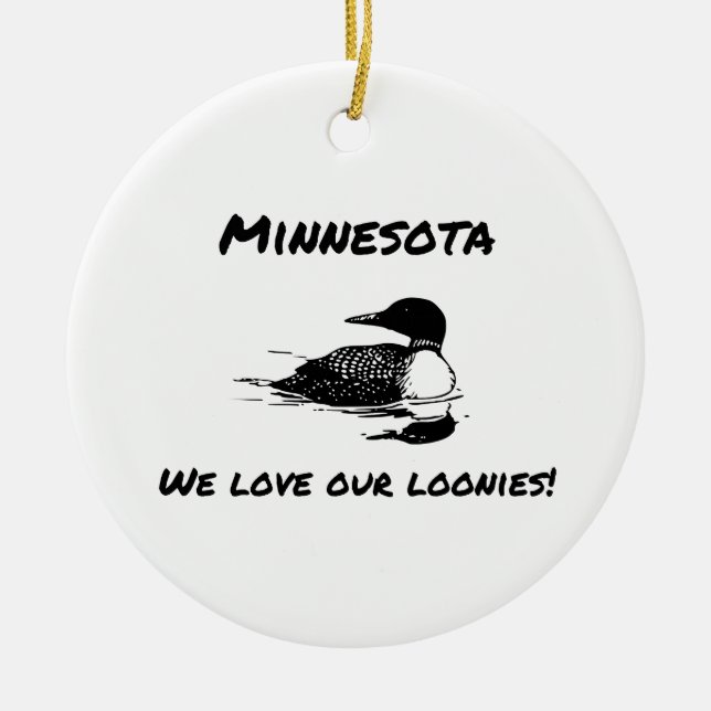 Vi Kärlek vår Loonies Funny MN Ornament (Framsidan)