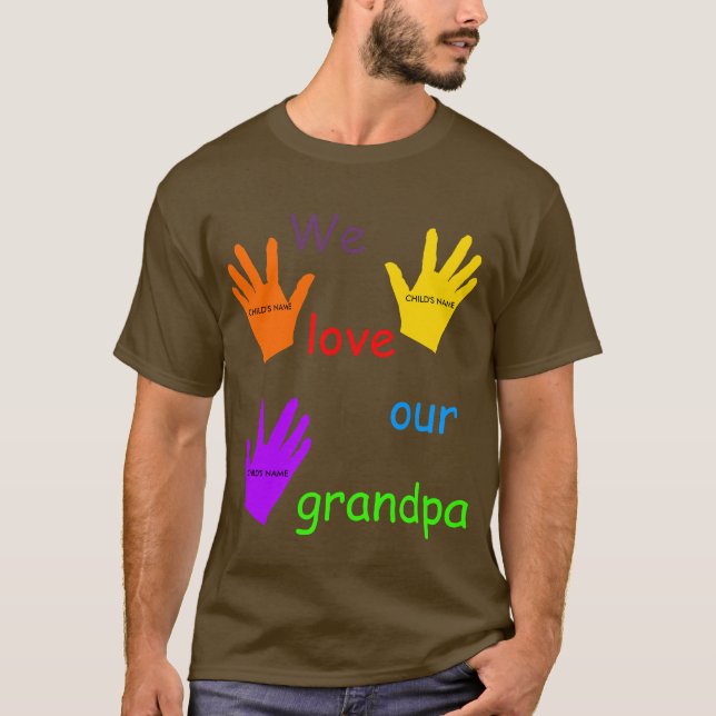 Vi Kärlek vår morfar T-Shirt (Framsida)