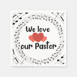 Vi Kärlek vår pastor Pappersservett