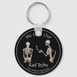 Vi Kärlek våra Rad-tekniker med Skeletons Nyckelring