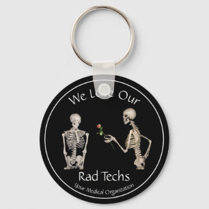 Vi Kärlek våra Rad-tekniker med Skeletons Nyckelring