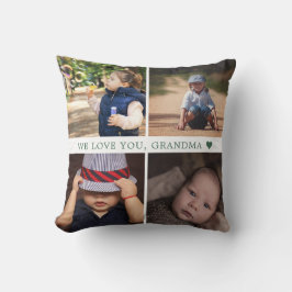 Vi Kärlek You 4 Photo Collage Personlig Kudde