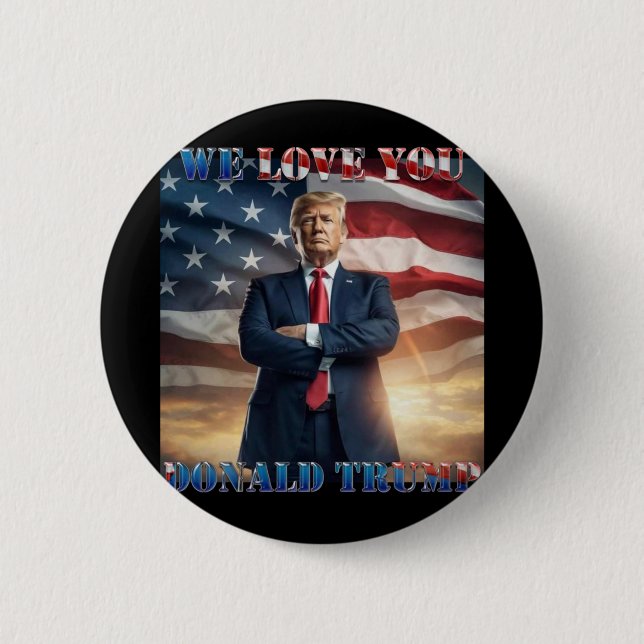 Vi Kärlek You Donald Trump Knapp (Framsida)