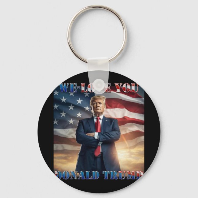 Vi Kärlek You Donald Trump Nyckelring (Framsida)