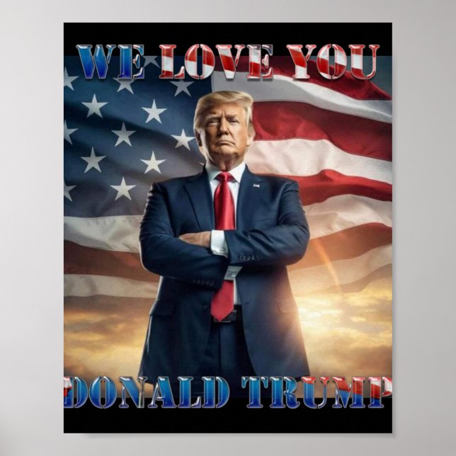 Vi Kärlek You Donald Trump Poster (Framsidan)