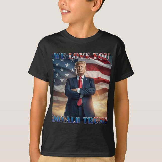 Vi Kärlek You Donald Trump T Shirt (Framsida)