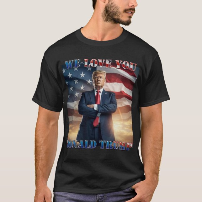 Vi Kärlek You Donald Trump T Shirt (Framsida)