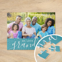 Vi Kärlek You Grandma Anpassningsbar Photo Gift |