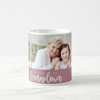 Vi Kärlek You Grandma Anpassningsbar Photo Mors da Kaffemugg