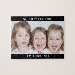Vi Kärlek You Grandma Family Photo Pussel